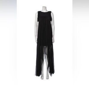Alexis silk dress with beaded embellishments